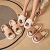 Fashion Capybara Women Cotton Linen Slippers Cute Cartoon Spring Summer Breathable Indoor Slides Female Couple Home Slipper Wholesale