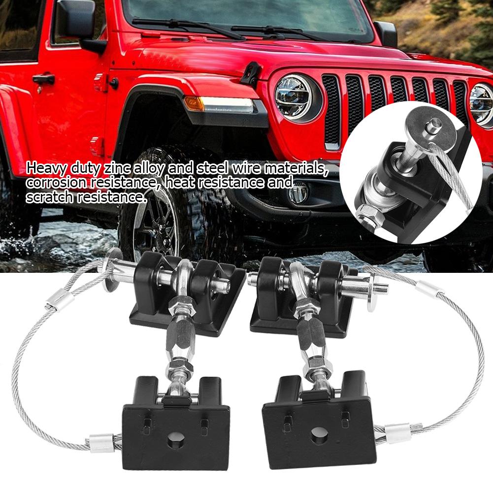 Противоугонный замок капота, фиксирующая защелка капота, комплект замка для Jeep Wrangler JK 2007 2017