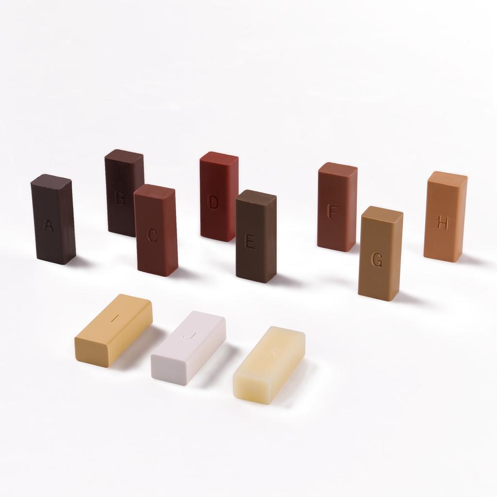 Набор для ремонта ламината Восковая система Пол Столешница Прочный корпус Сколы Царапины Только ремонт