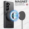 SUTENI G3 For Samsung Galaxy Z Fold7 5G Magnetic Case Waxy Texture Rotating Kickstand Leather Phone Back Cover