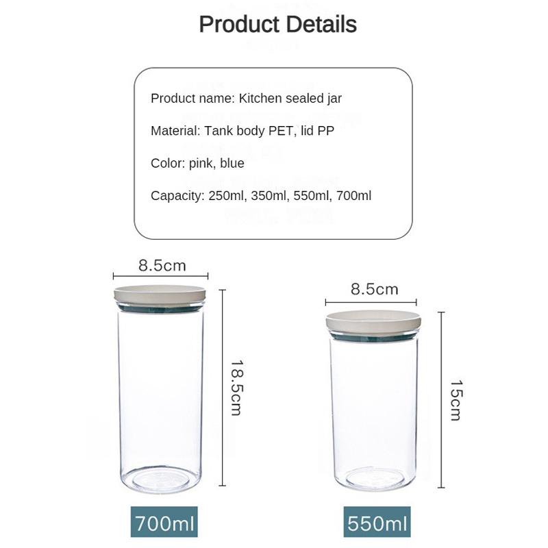 Кухонные аксессуары, ящик для хранения, герметичные бутылки, пластиковый контейнер для хранения, канистра для еды, консервированные банки для хранения сыпучих круп