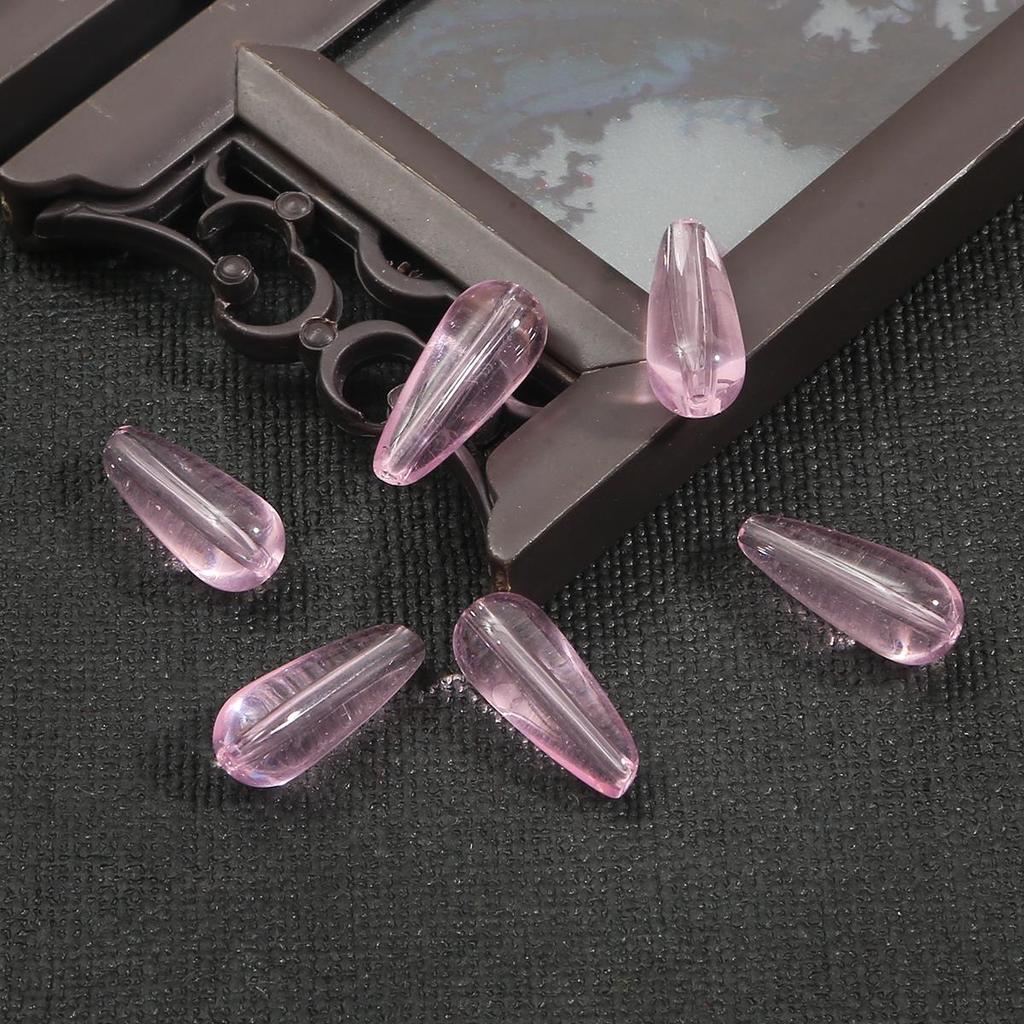 10 шт., 8 цветов, стеклянные свободные круглые бусины в форме капли воды для изготовления ювелирных изделий, аксессуары