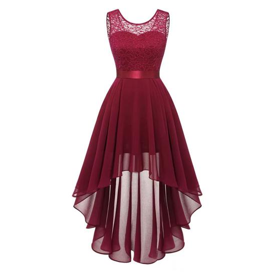 Formal Dress Lace Swallowtail Summer Crochet Large Hem Maxi Dress for Wedding