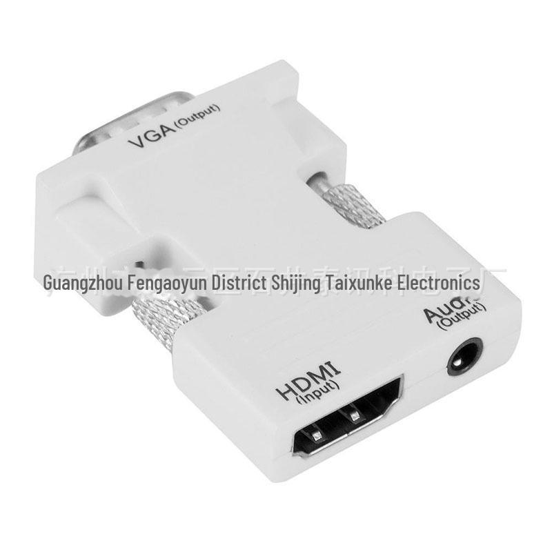 Адаптер VGA-HDMI: Конвертер HDMI (мама) в VGA (папа) с аудиовыходом