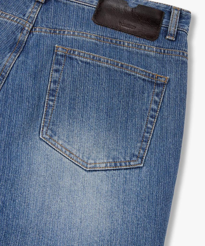 STUDIO TOMBOY [Men] Striped Texture Denim Pants _Blue_9156362832