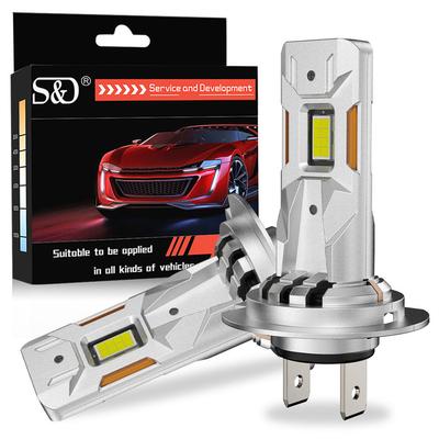 2 шт. Светодиодные лампы для фар H7 25000 лм 70 Вт Мини Беспроводные CSP Автомобильные фары Автомобильные диодные лампы Canbus Turbo Led Автомобильные огни U-образная медная трубка 6000K