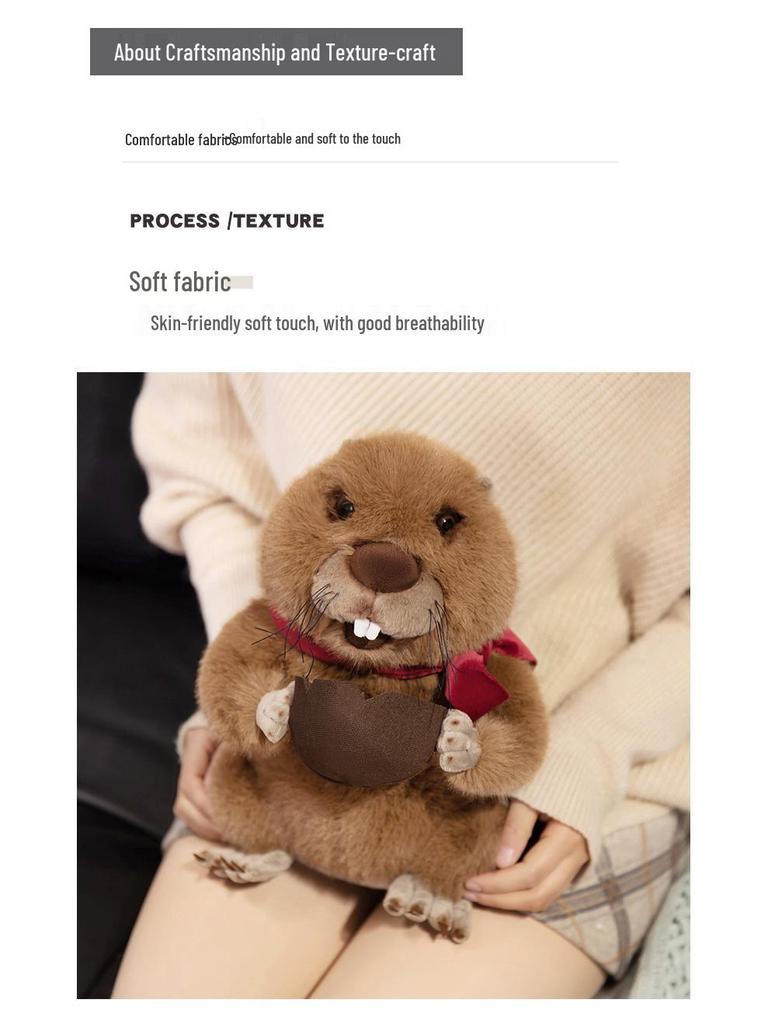 Nezha Reborn Plush Screaming Marmot Cotton Doll - Cute Birthday Gift