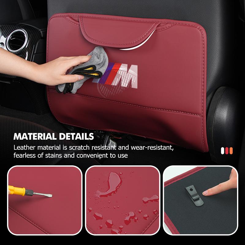 For BMW Car Seat Back Storage Rear Anti-Wear Backrest Anti-kick Pad E70 E91 E30 G30 E53 M3 M5 X6 X4 X7 E92 E93 X1 X3 X5 UD4