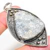 Natural Fossil Coral Gemstone Handmade 925 Sterling Silver Pendant 2.92" R2O19