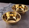 Круглая толстостенная миска-супница из нержавеющей стали Кухня Ванная Комната Бытовая Овощная Мойка золото золотой Миска для смешивания Салатница Большая суповая миска