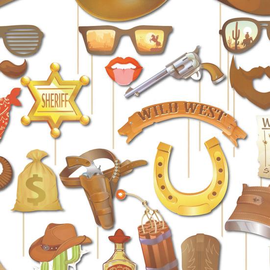 Реквизит для фотобудки в стиле вестерн, ковбойский плакат "Разыскивается", набор рамок для селфи, дикий