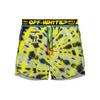 Nike X OFF-WHITE Tie Dye Casual Sport Drawstring Shorts Women Bottoms Fluorescent-Yellow CK4809-702