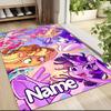 Custom Name Magical Unicorn Fantasy Carpet Rug Customizable Soft Washable Anti-Slip Home Living Room Sofa Mats Personalized Rug. 0909132