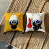 A-Cartoon Calimero Fun Cushion Cover Natural Linen Pillowcase Set, All-In-One Decor For Sofa, Bedroom & Chair