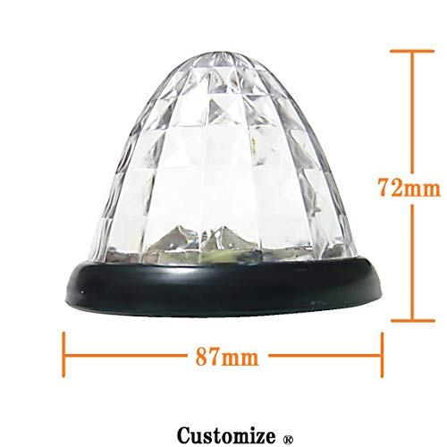 Светодиодный боковой габаритный фонарь для грузовика, набор из 2 шт., 16 светодиодов, 24 В (синий)
