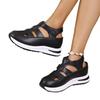 Casual Hollow out Thick Heel Sandals Women's Outdoor Wear Summer New Style Flat Platform Roman Shoe Type Rubber Sole Shoes
