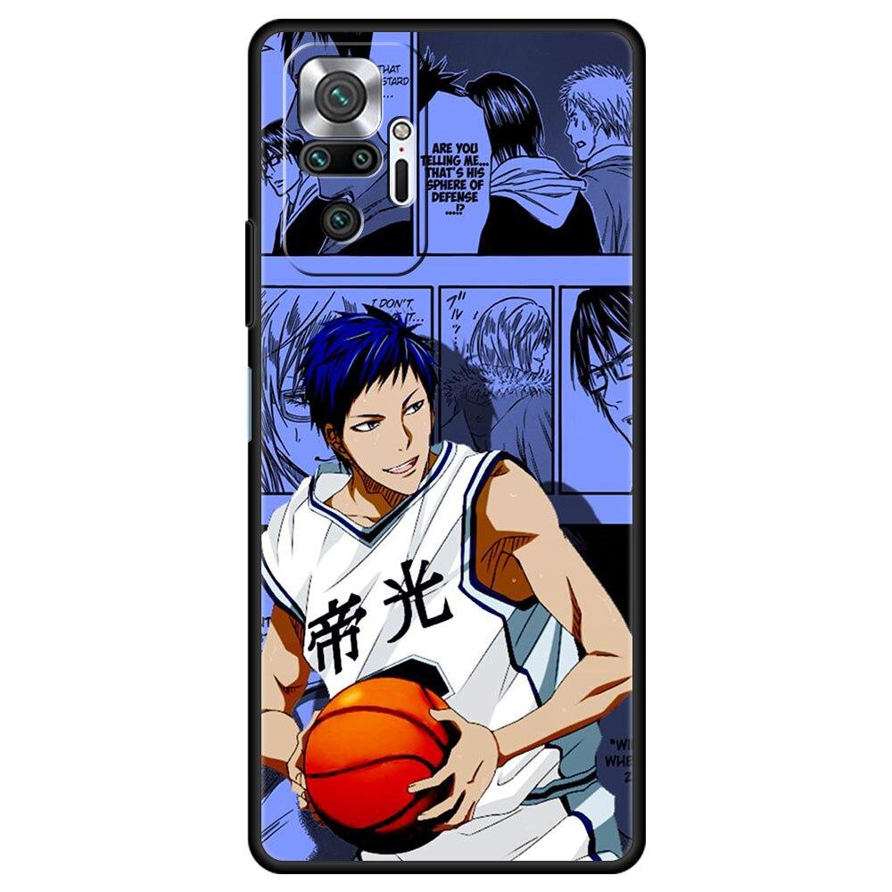 Case for Redmi 9 9a 10 8t 9c K40 for Xiaomi Redmi Note 11 10 9 Pro 11T 11proplus Cover 8pro 7 9S 9T Funda Kuroko No Basket