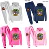 Minecraft Chicken Jockey Childrens Cartoon Hoodie And Pants Set With Cotton Fabric For Casual Winter Wear