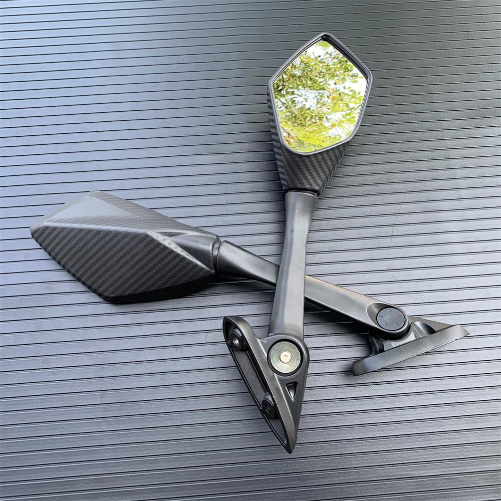 2 Pcs Motorcycle Side Mirror Black Rearview Mirror Motorcycle Accessories for Yamaha XMAX 300 400 125 250 2017