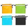 Lightweight Pocket Zipper Nylon Coated Pouch Portable Organizer Reusable Outdoor Camping Hiking Storage Bag Travel