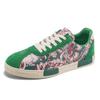Модные дизайнерские кроссовки с принтом, мужские, трендовые, зеленые, замшевые, мужские, для скейтбординга, удобные, плоские, нескользящие, кроссовки для мужчин