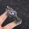 Purpurite Copper Pendant Wire Wrapped Pendant Moonstone Pendant Gemstone Copper Jewelry Handmade Deer Face Pendant Elegant Jewelry For Gifts