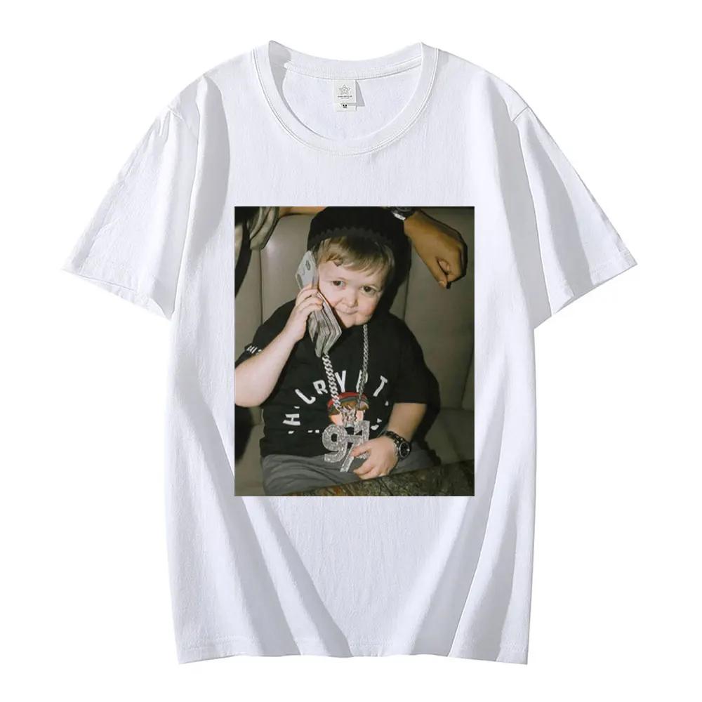 Уличная одежда Hasbulla Fighter Mini Hobby Graphic Print Unisex Футболка Модная повседневная с круглым вырезом и коротким рукавом Футболка унисекс большого размера для женщин