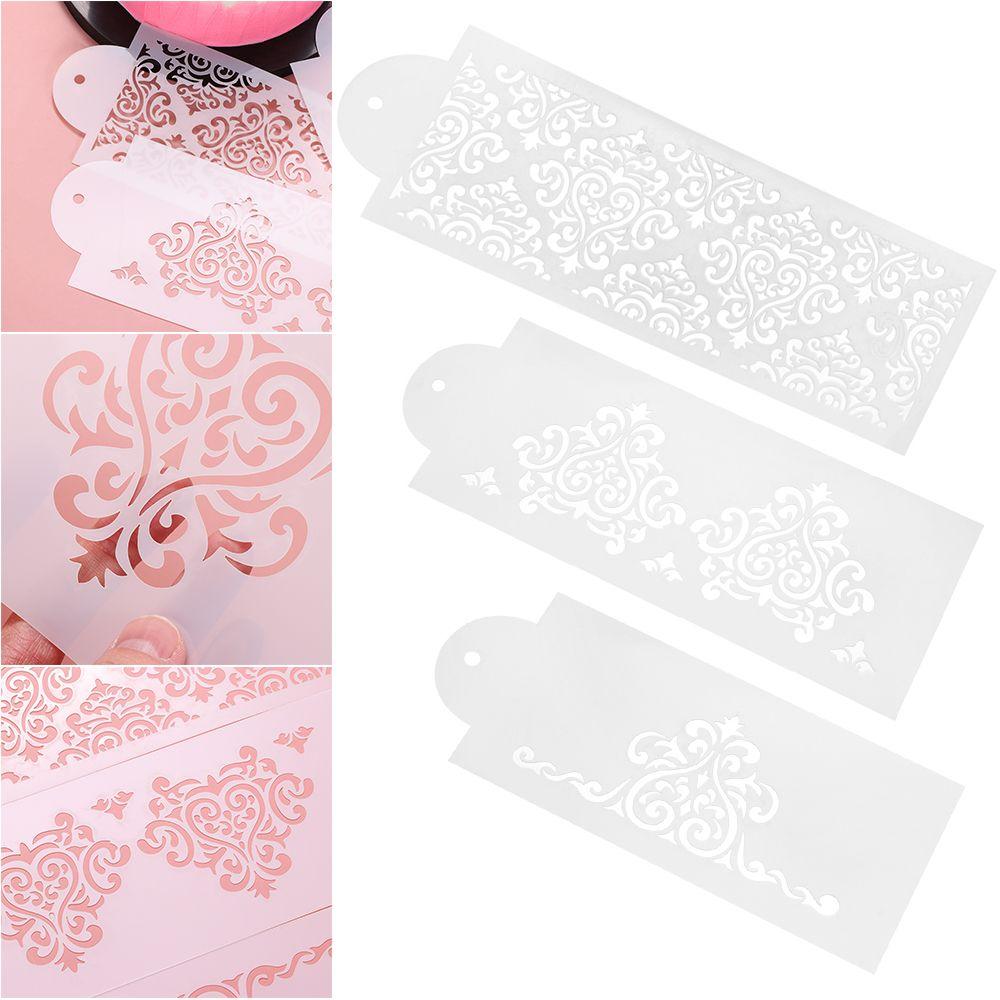 Изготовление шаблона своими руками Сахарная мастика Кружевная кайма для торта Трафарет для кекса Инструмент для украшения торта Форма для мастики