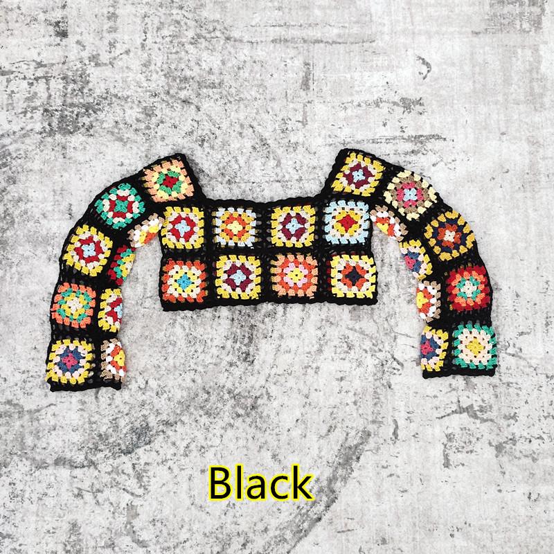 Вязаный крючком купальник бикини и мини-юбка ручной работы