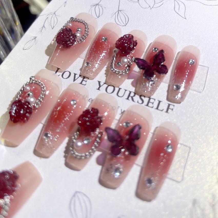 Ногти Накладной Маникюр Съемные Ногти Износостойкие Удобные Легкие