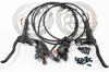Lightweight SHIMANO High Performance Hydraulic Disc Brake Front and Rear Set Black 160mm BL-MT200 BR-MT200 (with Rotor)