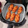 Silicone Air Fryer Liner Reusable Air Fryer Basket Liner Pot Oven Baking Tray Air Fryer Cooking Accessory
