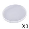 3xRound Silicone Epoxy Resin Mold Handmade Mould Craft Clay Adult Coaster