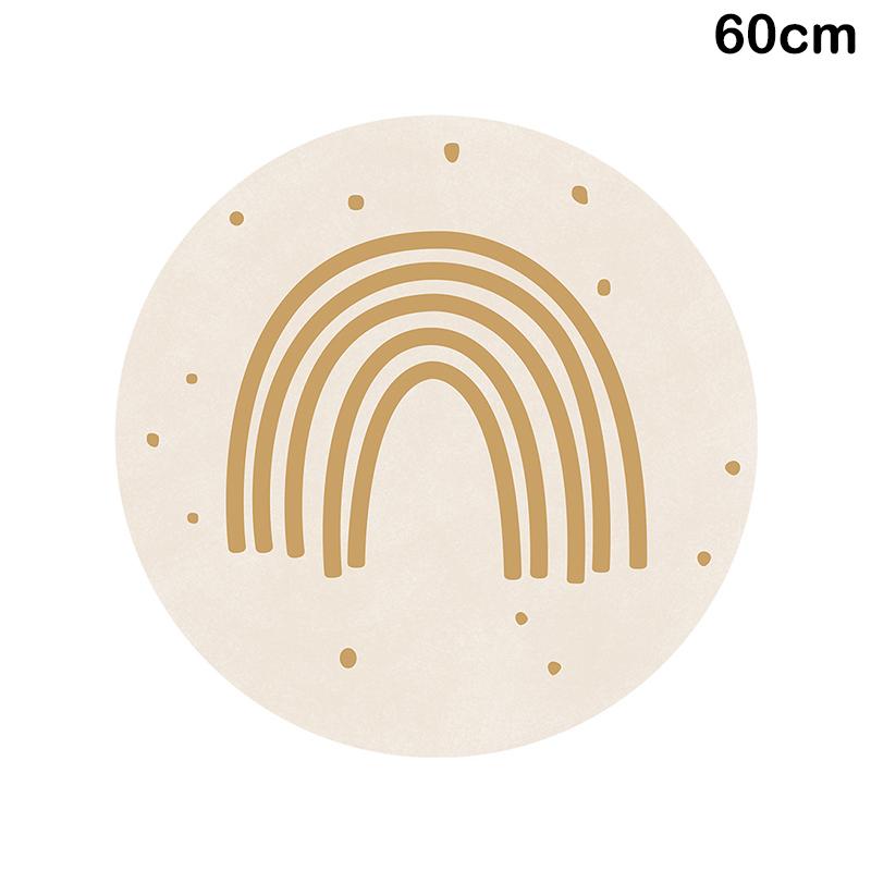 Радужный пушистый ковер для гостиной с кисточками, белый ворсистый ковер для спальни, складной детский ковер, мягкий игровой коврик для детей