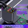 Автомобильное зарядное устройство Y6 MP3-плеер с выдвижным кабелем Type C + iP Регулировка эквалайзера Совместимость с Bluetooth FM-передатчик