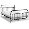 VidaXL Bed Frames Black Metal 160 X 200 Cm