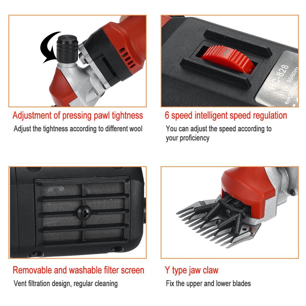 2000 Вт 220 В с гибким валом, электрическая машина для стрижки овец и коз, триммер, инструмент, ножницы для стрижки шерсти, машинка для бритья с коробкой