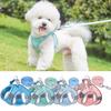 1 Set Pet Harness Mesh Design Buckle Adjustment Walking Soft Breathable Reflective Escape Proof Puppy Chest Strap Pet Supplies