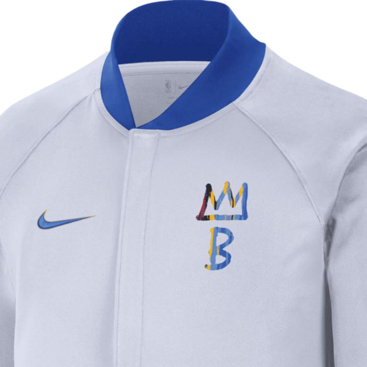 Nike Толстовка с капюшоном NBA Brooklyn Nets Showtime City Edition Dri-Fit, белая/королевская синяя, унисекс, уличная одежда DN8396-100