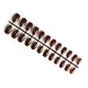 Pack of 24 Short Ballerina Safe Scratch-resistant Coffin False Nails French Style DIY Graceful Personality Acrylic Nail