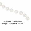 White Imitation Pearl Garland 12 MM Faux Pearl Garland Artificial Pearl Bead Chain  Home Decoration