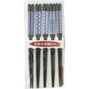 Ishida Japanese-Made Chopsticks, Set of 5, Indigo Finish, Dishwasher Safe, Natural Wood, 23cm
