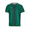 Retro Striped Logo Breathable Short Sleeve T-Shirt Unisex Tops Green 25500507-305