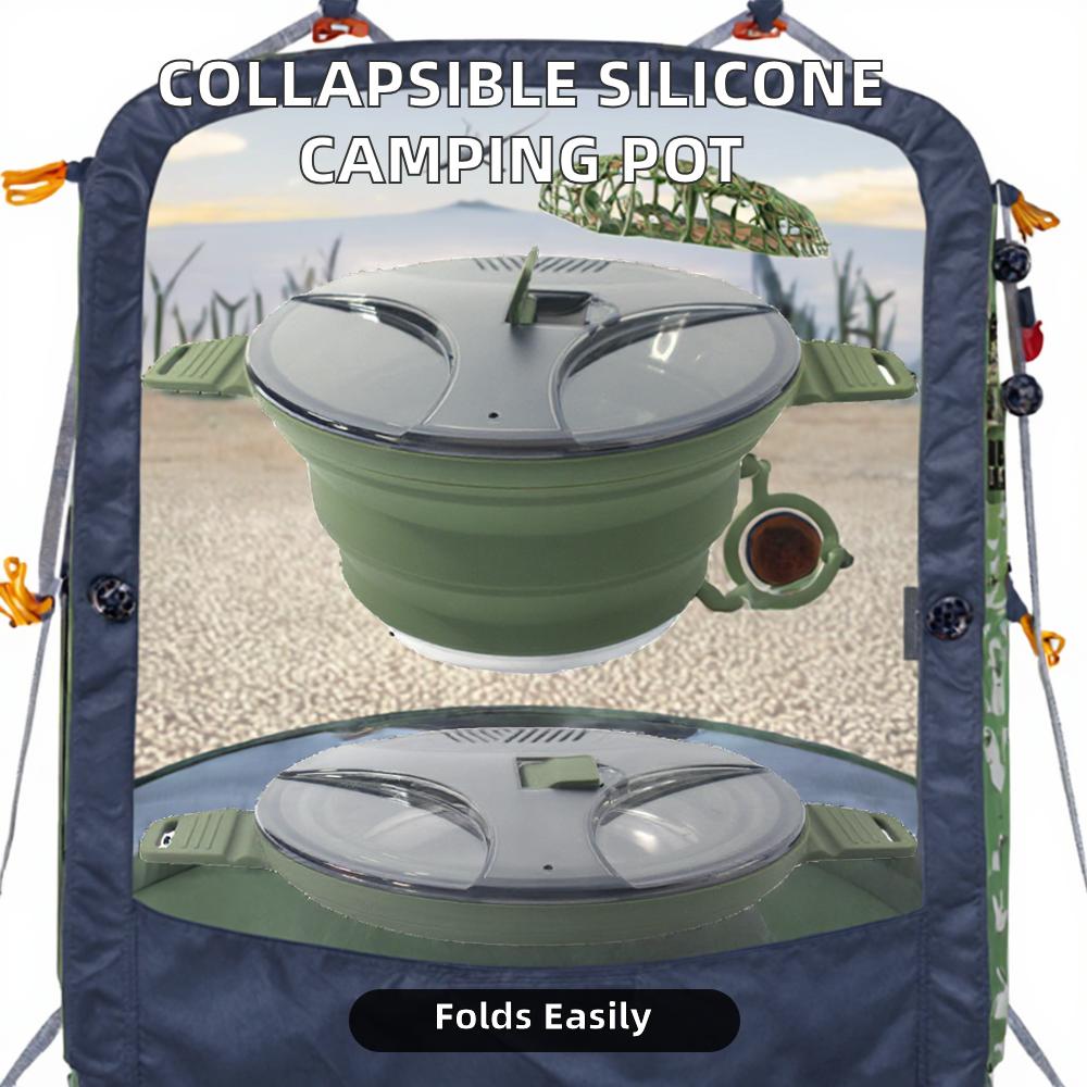 Collapsible Silicone Frying Pans for Gas Cookers and Outdoor Adventures