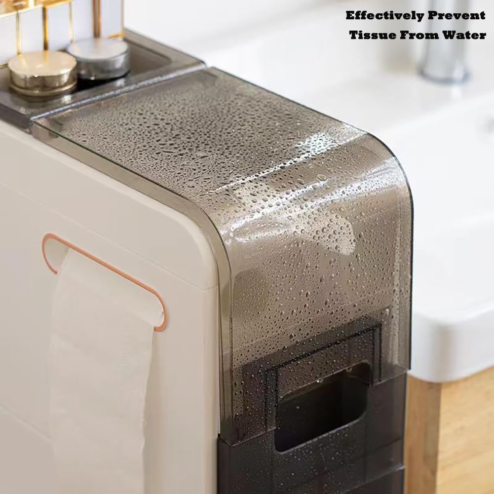 Органайзер для ванной комнаты, отдельно стоящий туалетный шкаф с держателем для бумаги, узкий тонкий напольный шкаф для ванной комнаты