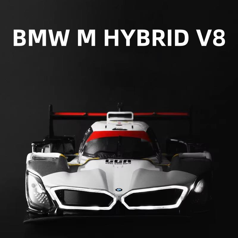 Новый 1:24 BMW M Hybrid V8 Super Racing Модель легкосплавного автомобиля со звуком и светом Инерционный механизм Детская коллекция игрушек Подарок на день рождения для мальчиков Модные украшения