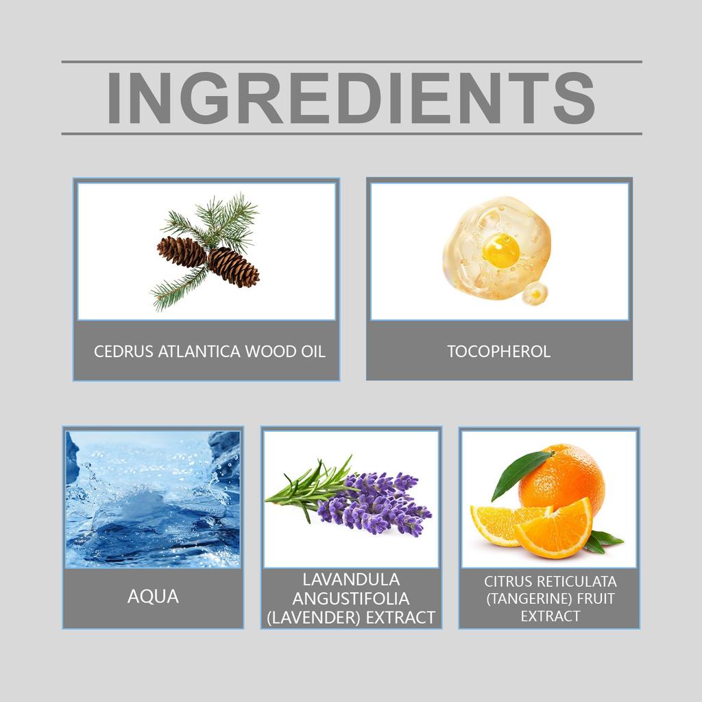 Herbal Fresh Perfume, Lasting Perfume,Curegarden Wood Perfume, Orange Lavender, Men's Perfume 50ML