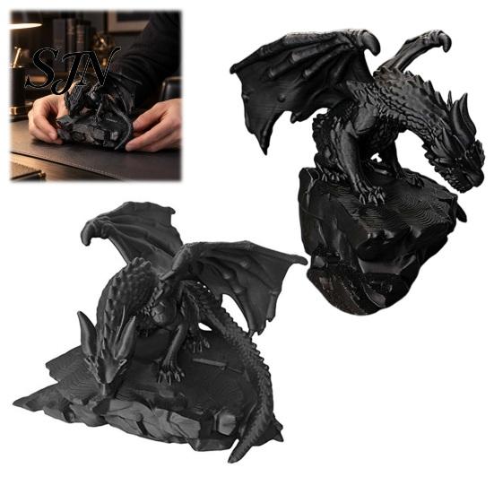 Орнамент для комнаты в стиле темного фэнтези, 3D-печатная статуэтка каменного дракона, Коллекционная статуэтка для рабочего стола в готическом стиле для поклонников, Декор для книжной полки, Украшение, Подарок для влюбленных
