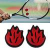 2Pcs Flame Shape Tennis Racket Shock Absorbers Silicone Vibration Dampeners Racket String Shock Absorbers Enduring