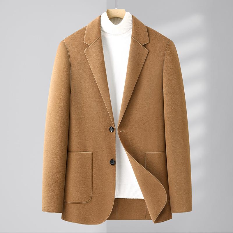 Осенний новый мужской шерстяной костюм деловой повседневный однобортный с двумя пуговицами молодежный корейский вариант костюма мужской пиджак